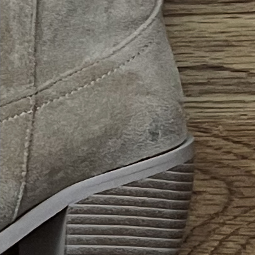 Tan Suede Western-Style Women's Boots - Picture 4 of 5